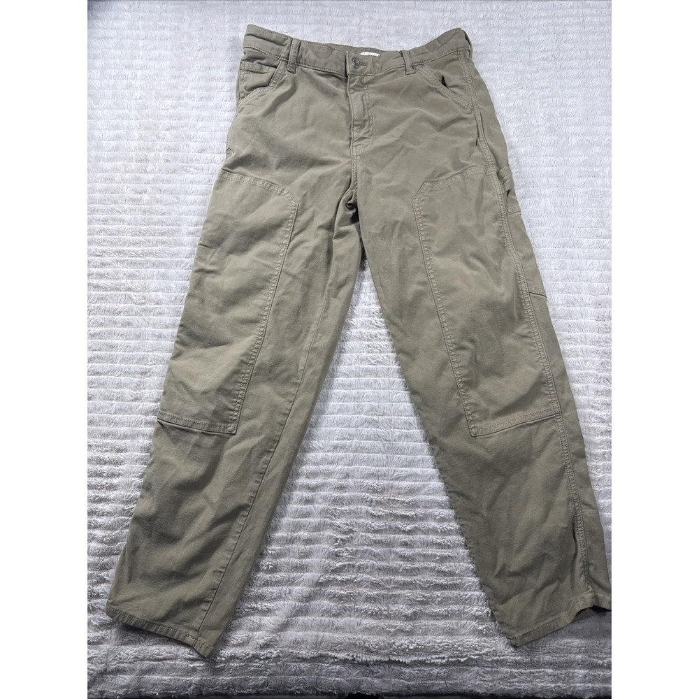 Mavi Luisa High Rise Carpenter Jeans Womens 30x29 Olive Beige Pants